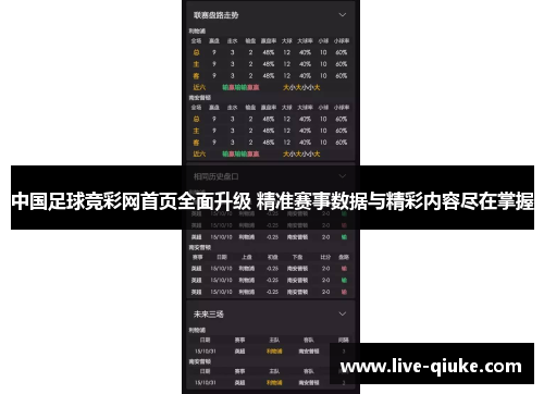 中国足球竞彩网首页全面升级 精准赛事数据与精彩内容尽在掌握